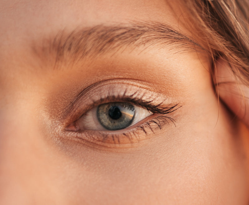 A photograph of an eye